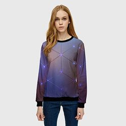 Свитшот женский НЕЙРОННАЯ СЕТЬ NEURAL NETWORK, цвет: 3D-черный — фото 2
