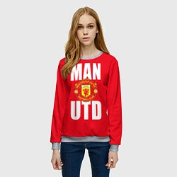Свитшот женский Man Utd, цвет: 3D-меланж — фото 2