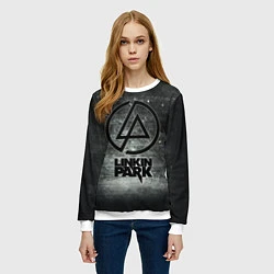 Свитшот женский Linkin Park: Wall, цвет: 3D-белый — фото 2