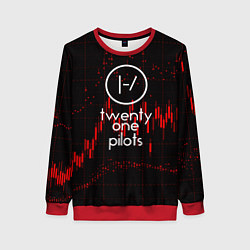 Свитшот женский Twenty one pilots, цвет: 3D-красный