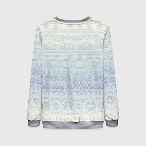 Женский свитшот Кролик хипстер / 3D-Меланж – фото 2