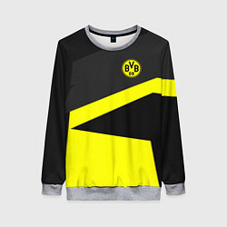 Свитшот женский FC Borussia: Sport Geometry, цвет: 3D-меланж