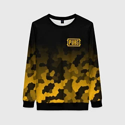 Свитшот женский PUBG: Military Honeycomb, цвет: 3D-черный