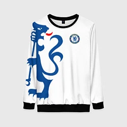 Свитшот женский FC Chelsea: White Lion, цвет: 3D-черный