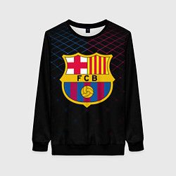 Свитшот женский FC Barcelona Lines, цвет: 3D-черный
