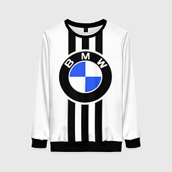 Свитшот женский BMW: Black Strips, цвет: 3D-черный