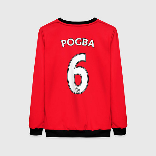 Женский свитшот FC MU: Pogba Home 17/18 / 3D-Черный – фото 2