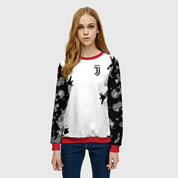Свитшот женский FC Juventus: White Original, цвет: 3D-красный — фото 2