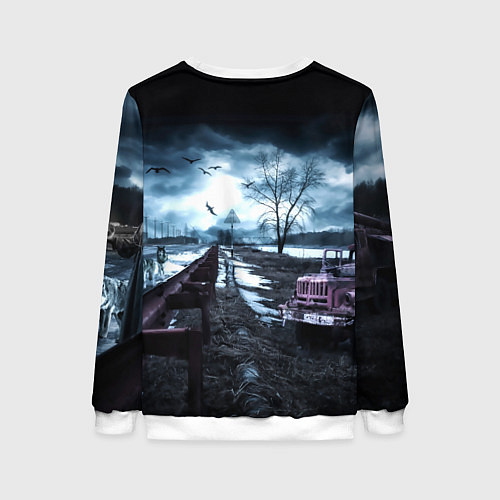 Женский свитшот S.T.A.L.K.E.R: Radiation / 3D-Белый – фото 2