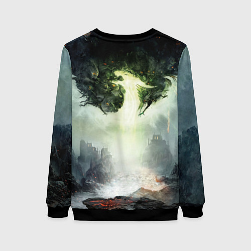 Женский свитшот Dragon Age: Inquisition / 3D-Черный – фото 2