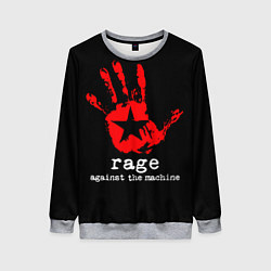 Свитшот женский Rage: Against the Machine, цвет: 3D-меланж