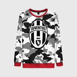 Свитшот женский FC Juventus: Camouflage, цвет: 3D-красный