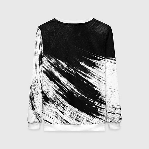 Женский свитшот Белый и черный / 3D-Белый – фото 2