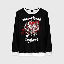 Свитшот женский Motorhead England, цвет: 3D-белый