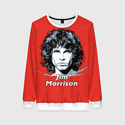 Свитшот женский Jim Morrison, цвет: 3D-белый