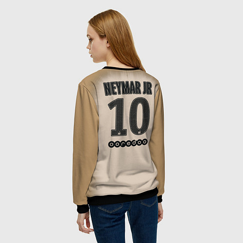 Женский свитшот FC PSG: Neymar Away 1819 / 3D-Черный – фото 4