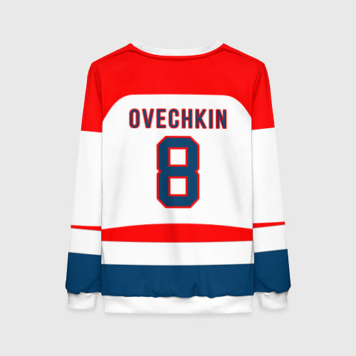 Женский свитшот Washington Capitals: Ovechkin White / 3D-Белый – фото 2