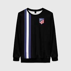 Свитшот женский FC Atletico Madrid: Blue Line, цвет: 3D-черный