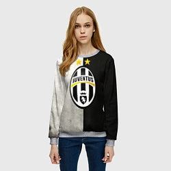 Свитшот женский FC Juventus W&B, цвет: 3D-меланж — фото 2