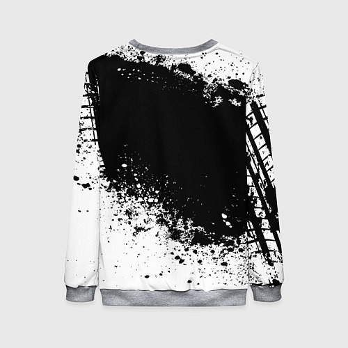 Женский свитшот Volkswagen: Black Spray / 3D-Меланж – фото 2