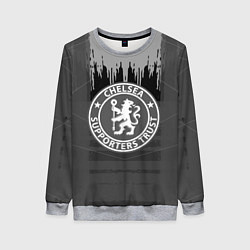 Женский свитшот FC Chelsea: Grey Abstract