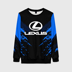 Свитшот женский Lexus: Blue Anger, цвет: 3D-черный