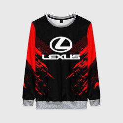Свитшот женский Lexus: Red Anger, цвет: 3D-меланж
