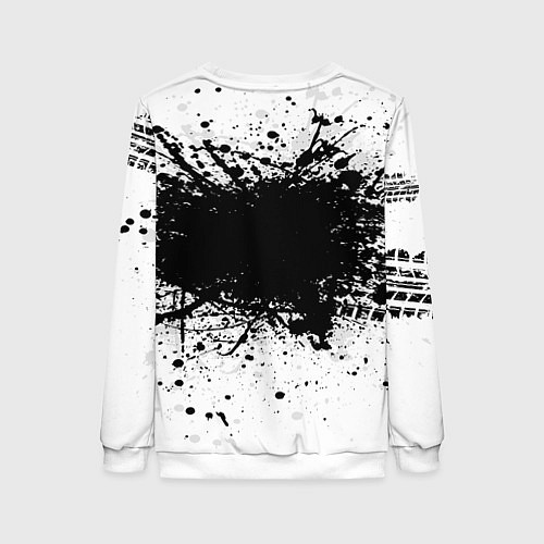 Женский свитшот Audi: Black Spray / 3D-Белый – фото 2