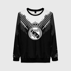 Свитшот женский FC Real Madrid: Black Style, цвет: 3D-черный
