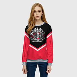 Свитшот женский FCSM: Win or Die!, цвет: 3D-меланж — фото 2