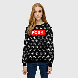 Свитшот женский FCSM Supreme, цвет: 3D-черный — фото 2