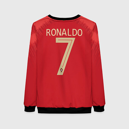 Женский свитшот Роналду ЧМ-2018 / 3D-Черный – фото 2