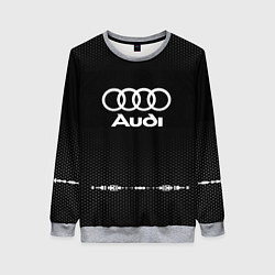Свитшот женский Audi: Black Abstract, цвет: 3D-меланж