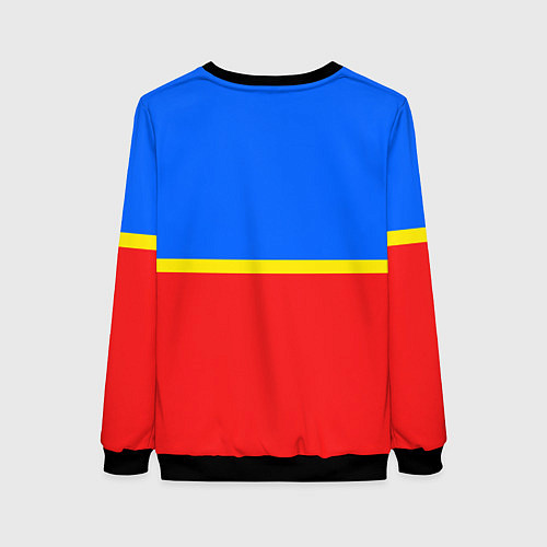 Женский свитшот Челябинск: Россия / 3D-Черный – фото 2