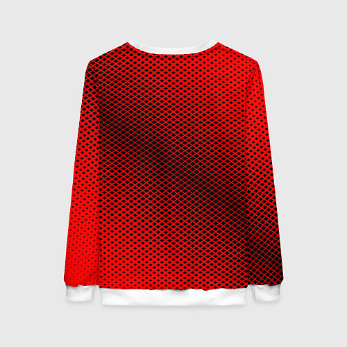 Женский свитшот Toyota: Red Carbon / 3D-Белый – фото 2