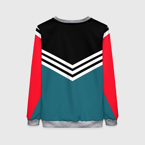 Женский свитшот Firm 90s: Arrows Style / 3D-Меланж – фото 2