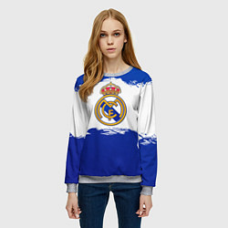 Свитшот женский Real Madrid FC, цвет: 3D-меланж — фото 2