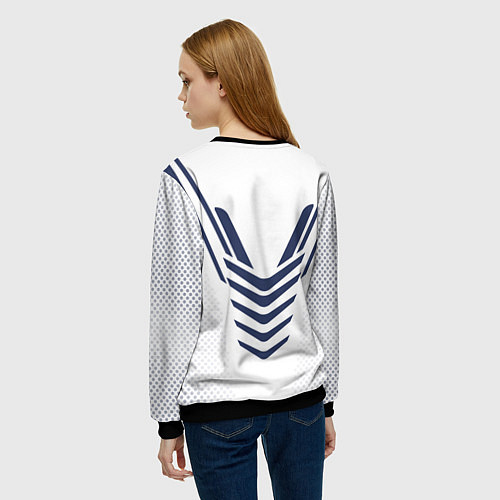 Женский свитшот N7: White Armor / 3D-Черный – фото 4