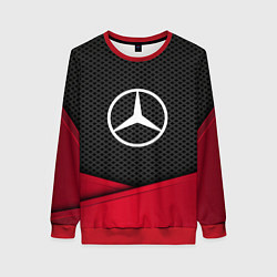 Свитшот женский Mercedes Benz: Grey Carbon, цвет: 3D-красный
