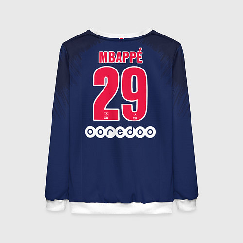 Женский свитшот FC PSG: Mbappe Home 18-19 / 3D-Белый – фото 2