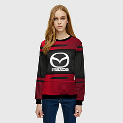 Свитшот женский Mazda Sport, цвет: 3D-черный — фото 2