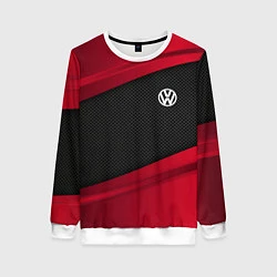 Свитшот женский Volkswagen: Red Sport, цвет: 3D-белый