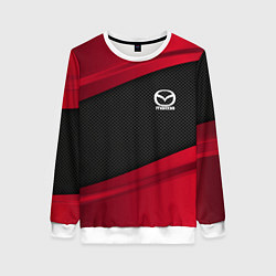 Свитшот женский Mazda: Red Sport, цвет: 3D-белый