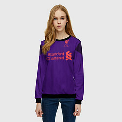 Свитшот женский FC Liverpool: Salah Away 18/19, цвет: 3D-черный — фото 2