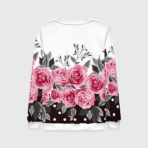 Женский свитшот Roses Trend / 3D-Белый – фото 2