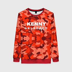 Свитшот женский Kenny: Obladaet Camo, цвет: 3D-красный