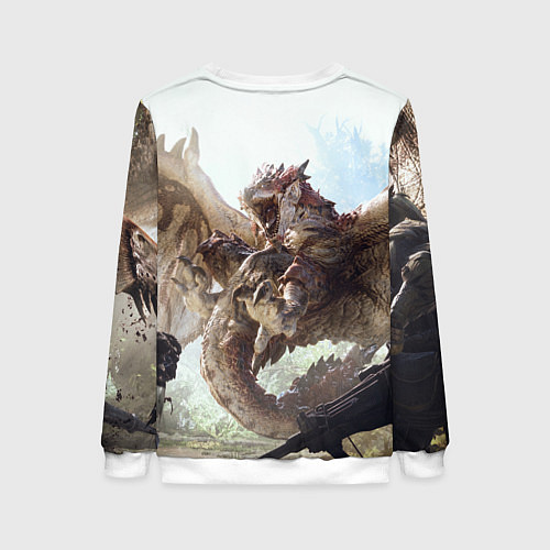 Женский свитшот Monster Hunter: World / 3D-Белый – фото 2