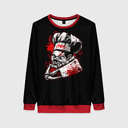 Свитшот женский Pudge Chef, цвет: 3D-красный