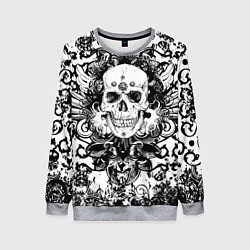 Женский свитшот Grunge Skull