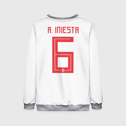 Женский свитшот Iniesta Away WC 2018 / 3D-Меланж – фото 2